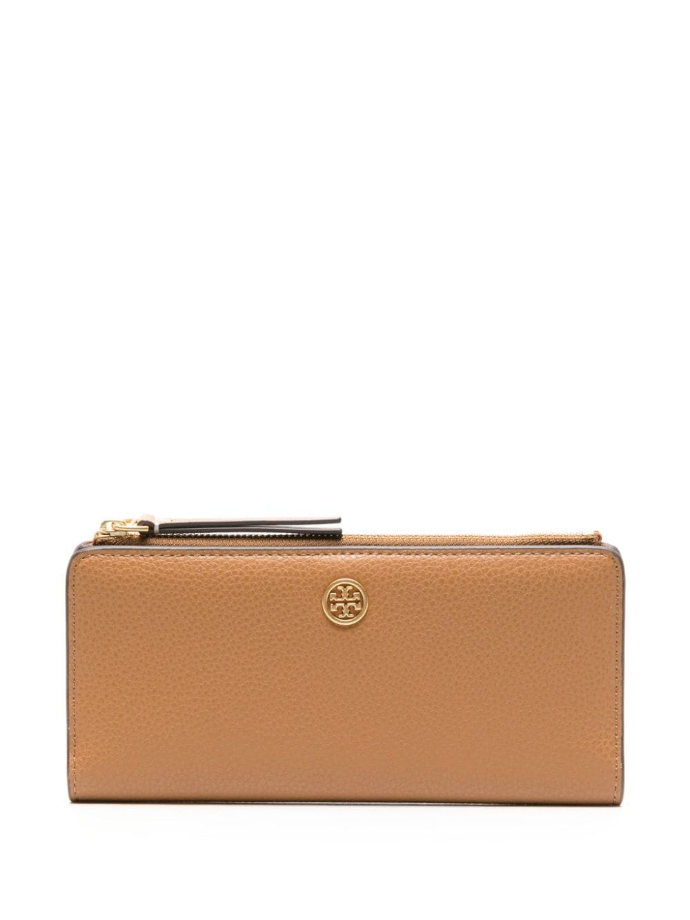 Tory Burch double-T leather wallet - Neutrals von Tory Burch