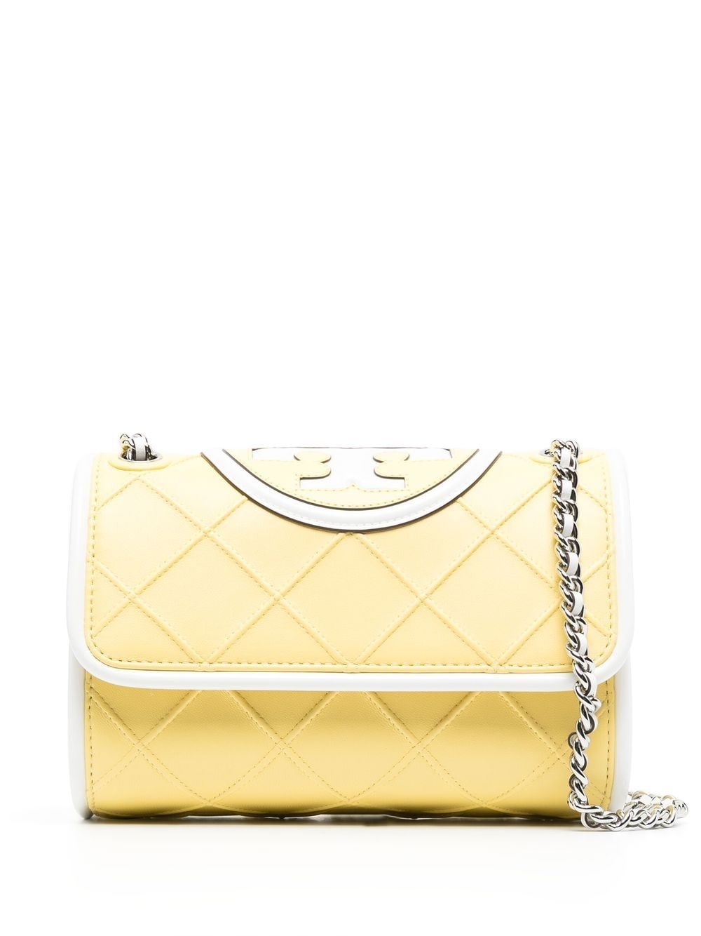 Tory Burch embossed and quilted cross-body bag - Yellow von Tory Burch