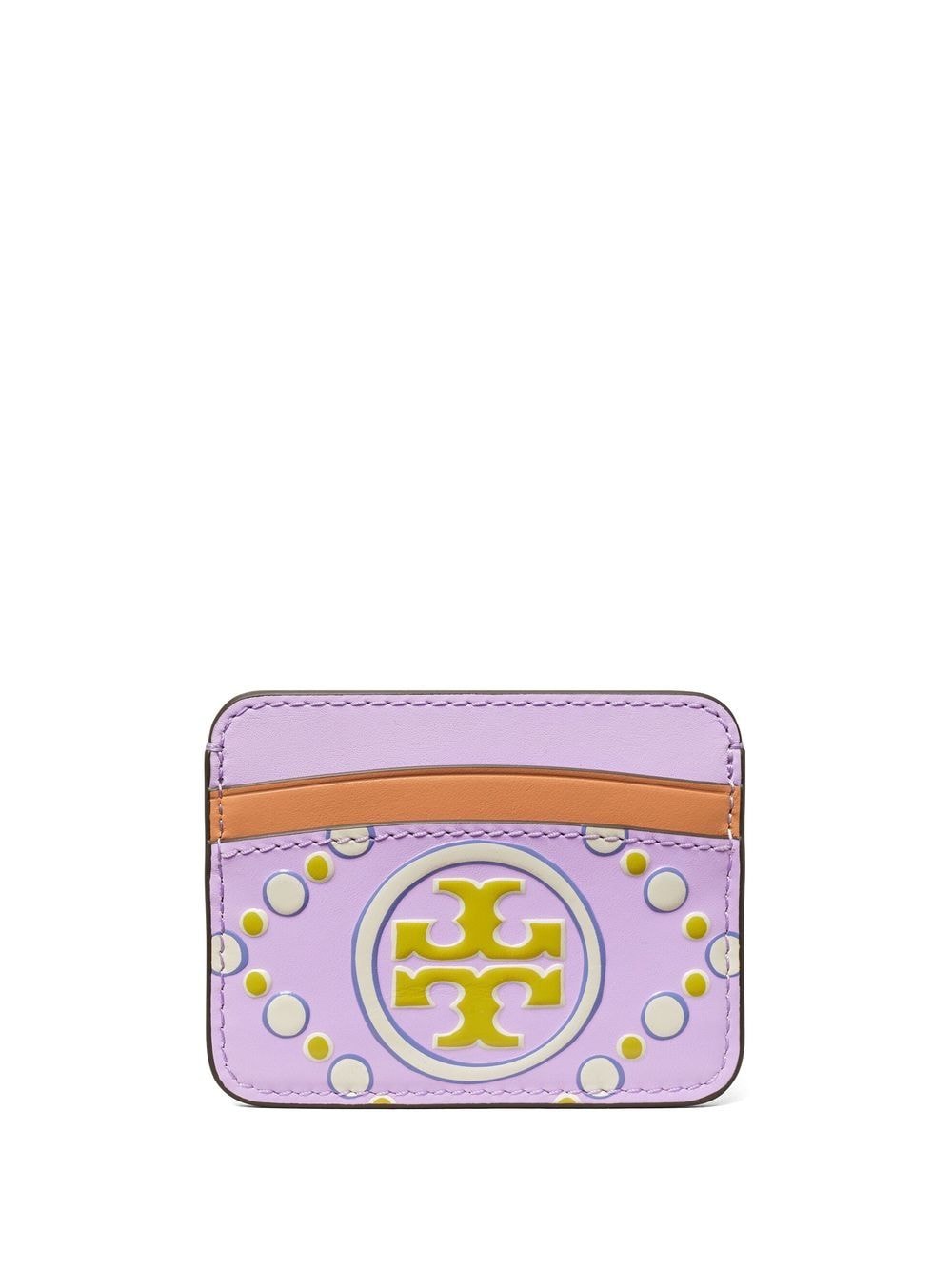 Tory Burch embossed-logo leather cardholder - Pink von Tory Burch