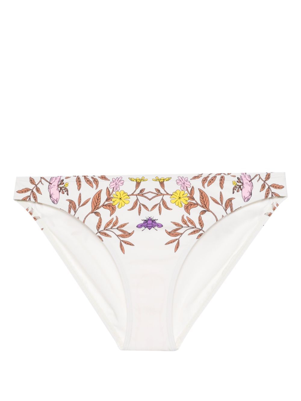 Tory Burch graphic-print bikini bottom - Neutrals von Tory Burch