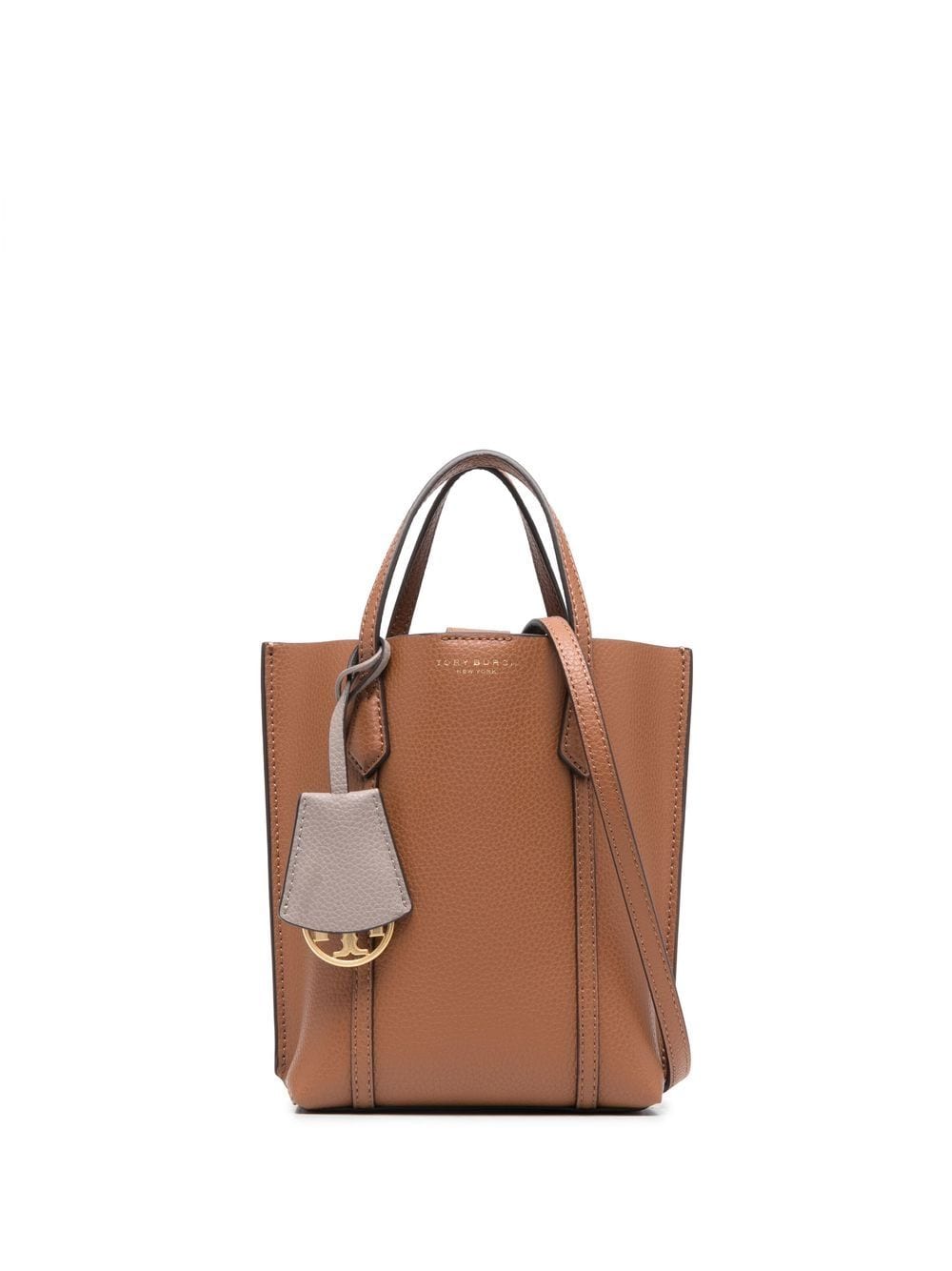 Tory Burch pebbled-leather tote bag - Brown von Tory Burch
