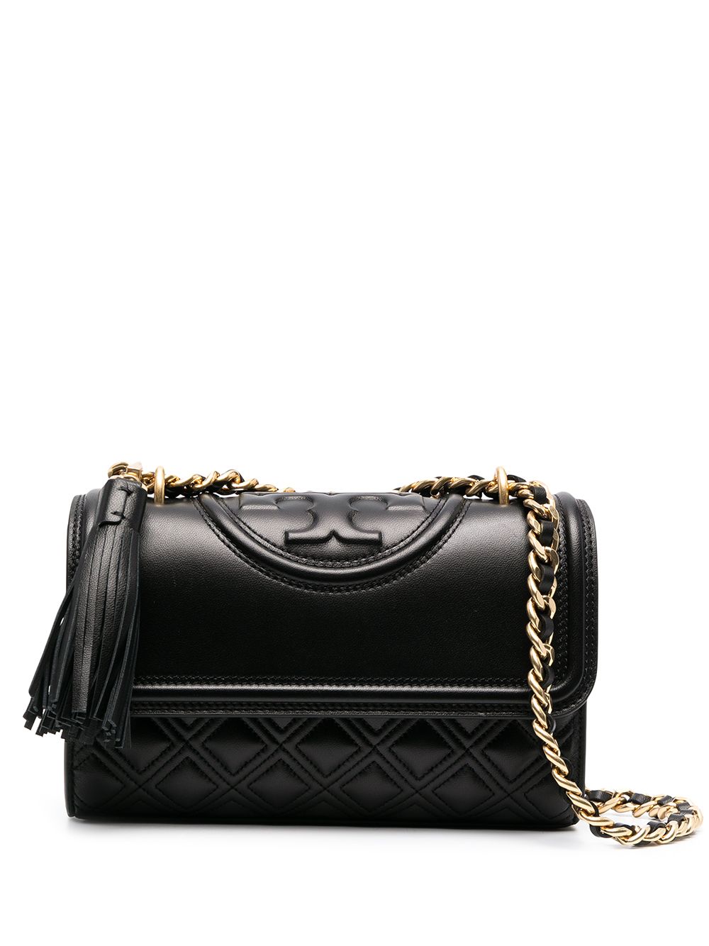 Tory Burch FLEMING SMALL CONVERTIBLE SHOULDER BAG - Black von Tory Burch