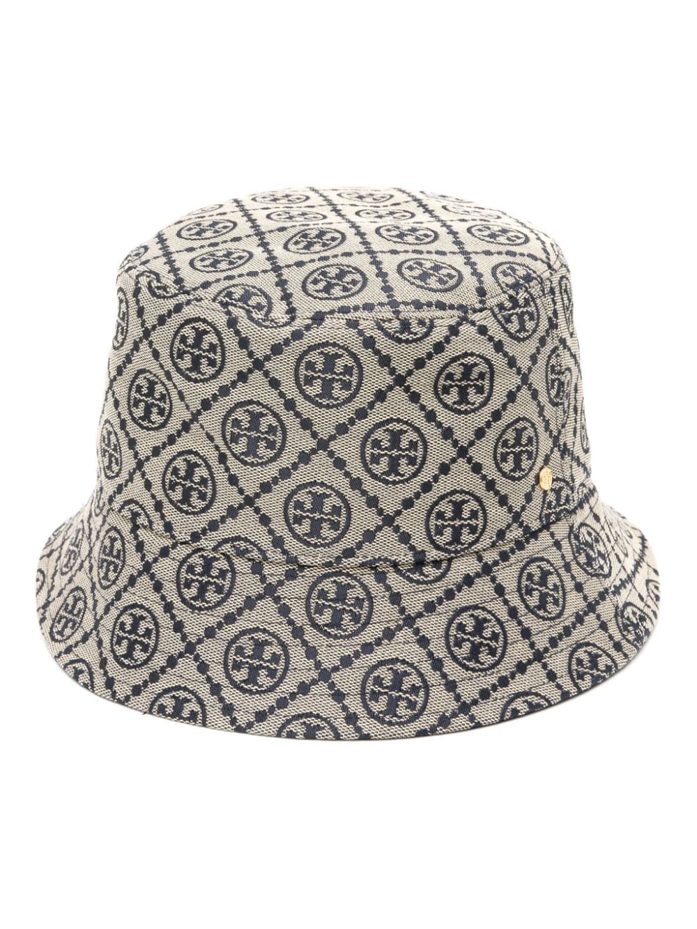 Tory Burch logo-jacquard bucket hat - Blue von Tory Burch