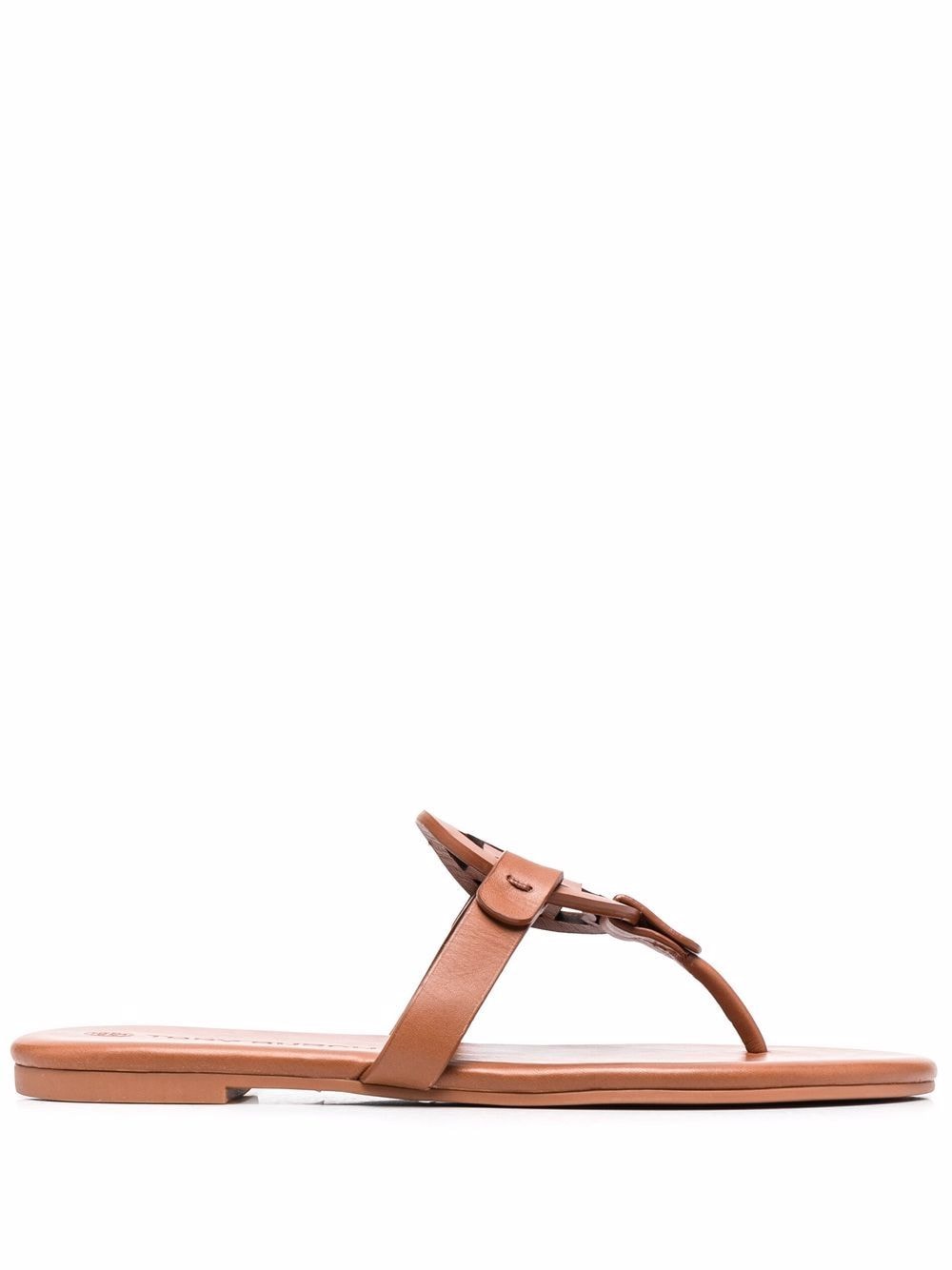 Tory Burch logo-patch detail sandals - Brown von Tory Burch