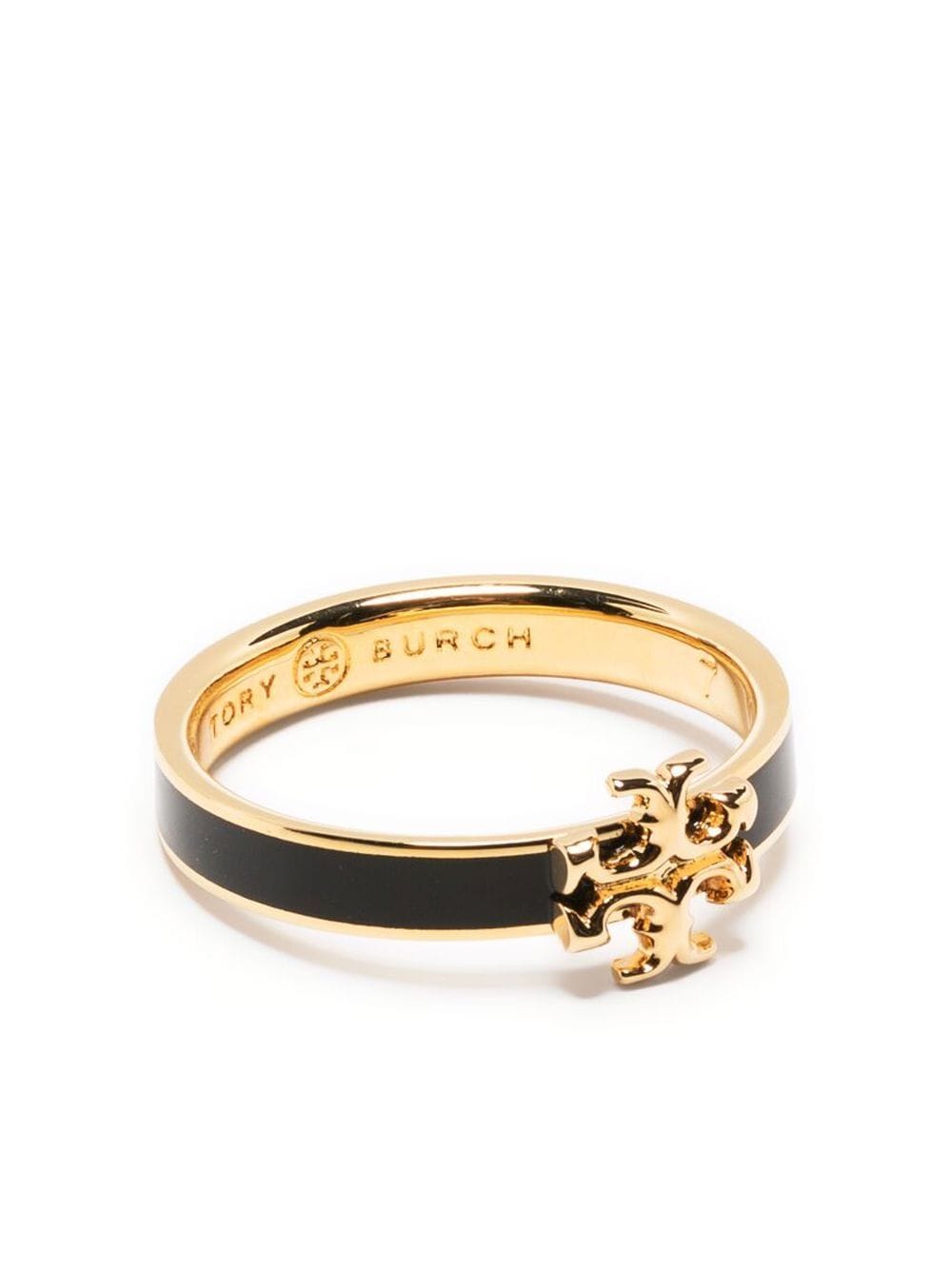 Tory Burch logo-plaque ring - Gold von Tory Burch