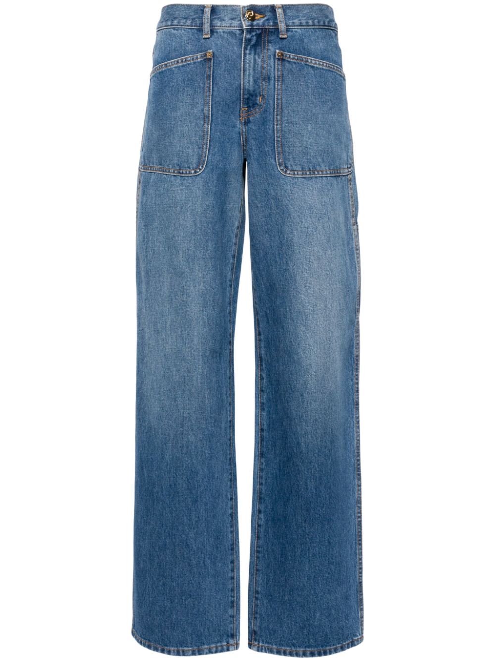 Tory Burch mid-rise wide-leg jeans - Blue von Tory Burch