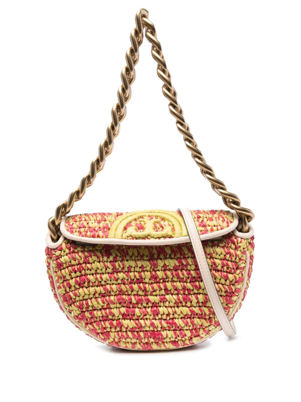 Tory Burch Fleming mini crossbody bag - Yellow von Tory Burch