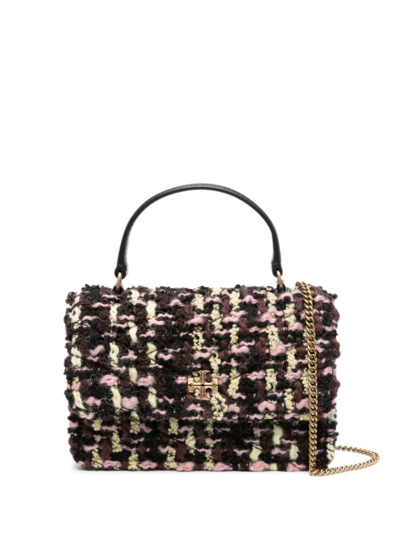 Tory Burch mini Kira tweed tote bag - Black von Tory Burch