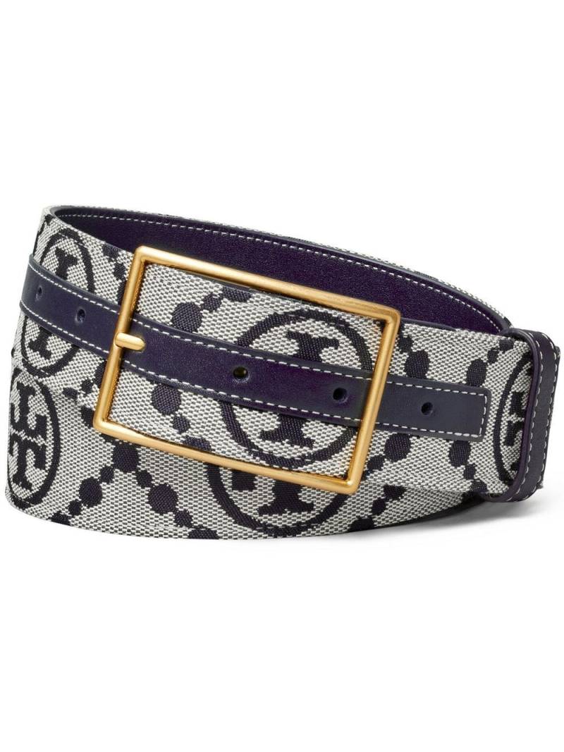 Tory Burch monogram-print belt - Blue von Tory Burch