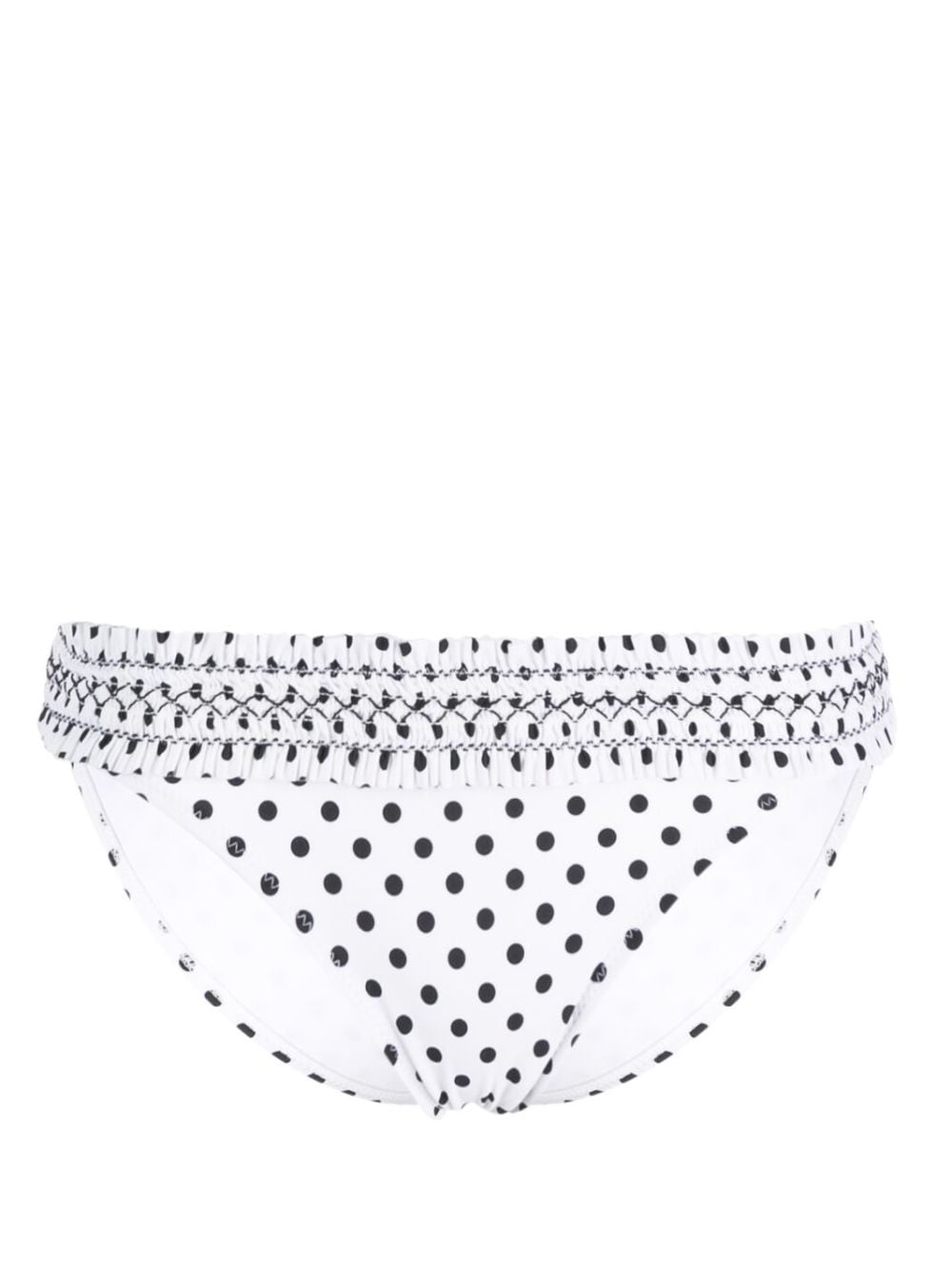 Tory Burch polka-dot bikini bottom - White von Tory Burch