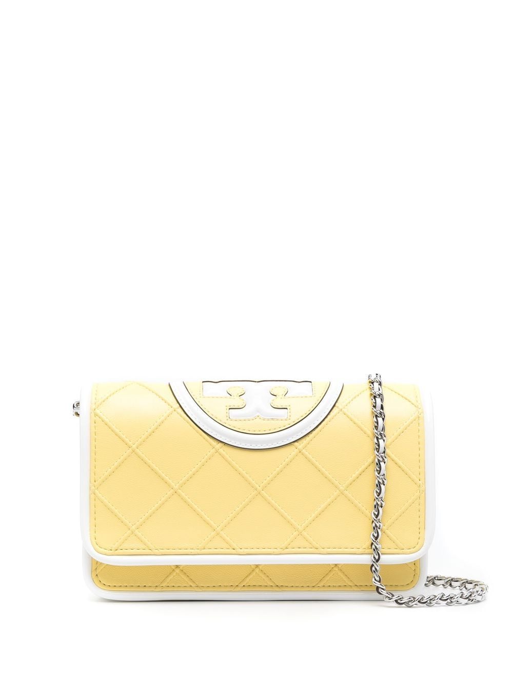 Tory Burch quilted leather crossbody bag - Yellow von Tory Burch