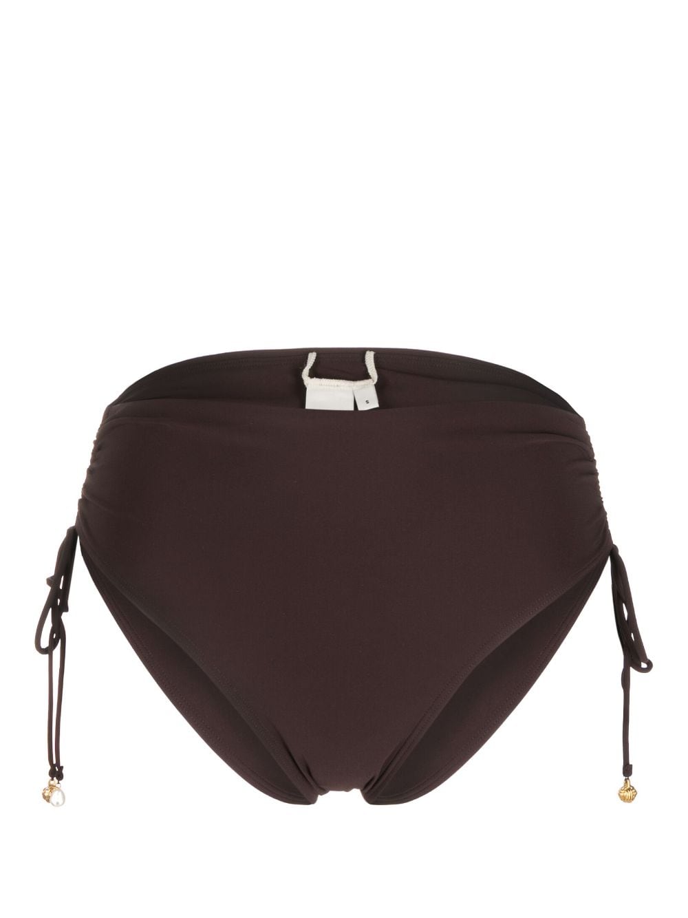 Tory Burch ruched bikini bottom - Brown von Tory Burch