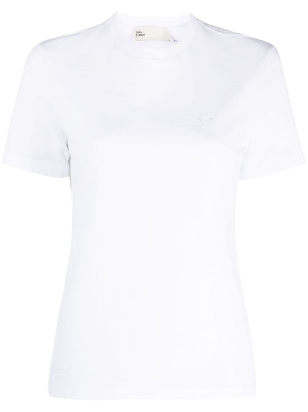 Tory Burch short-sleeve cotton T-shirt - White von Tory Burch