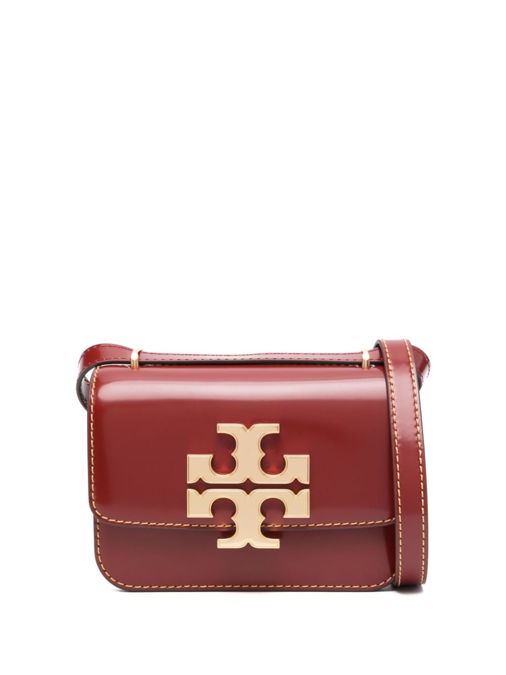 Tory Burch small Eleanor patent-leather crossbody bag - Red von Tory Burch