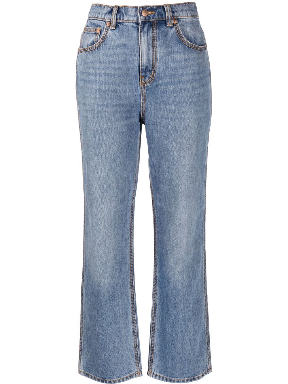 Tory Burch straight-leg denim jeans - Blue von Tory Burch