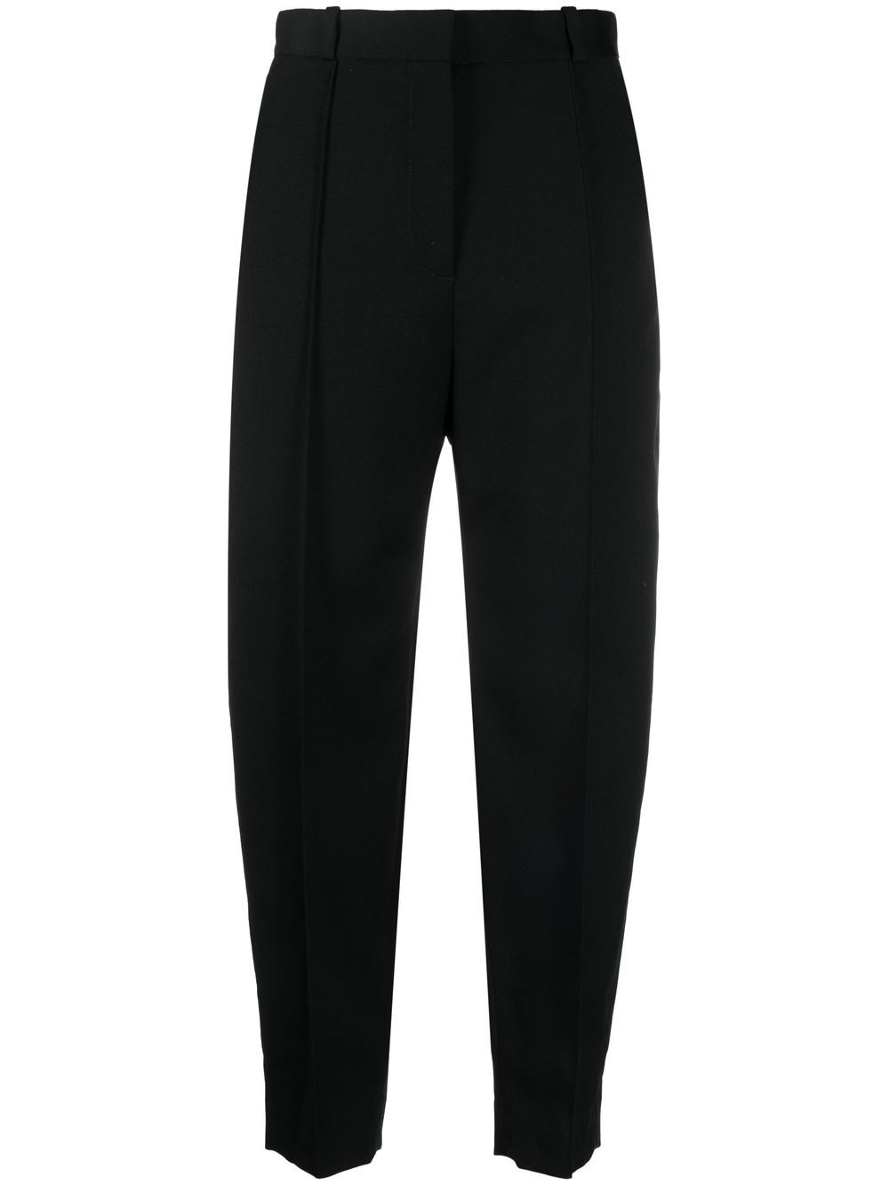 TOTEME Sewn tapered wool trousers - Black von TOTEME