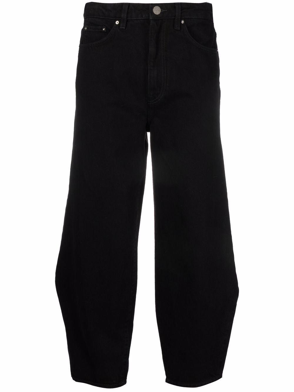 TOTEME cropped balloon-leg jeans - Black von TOTEME