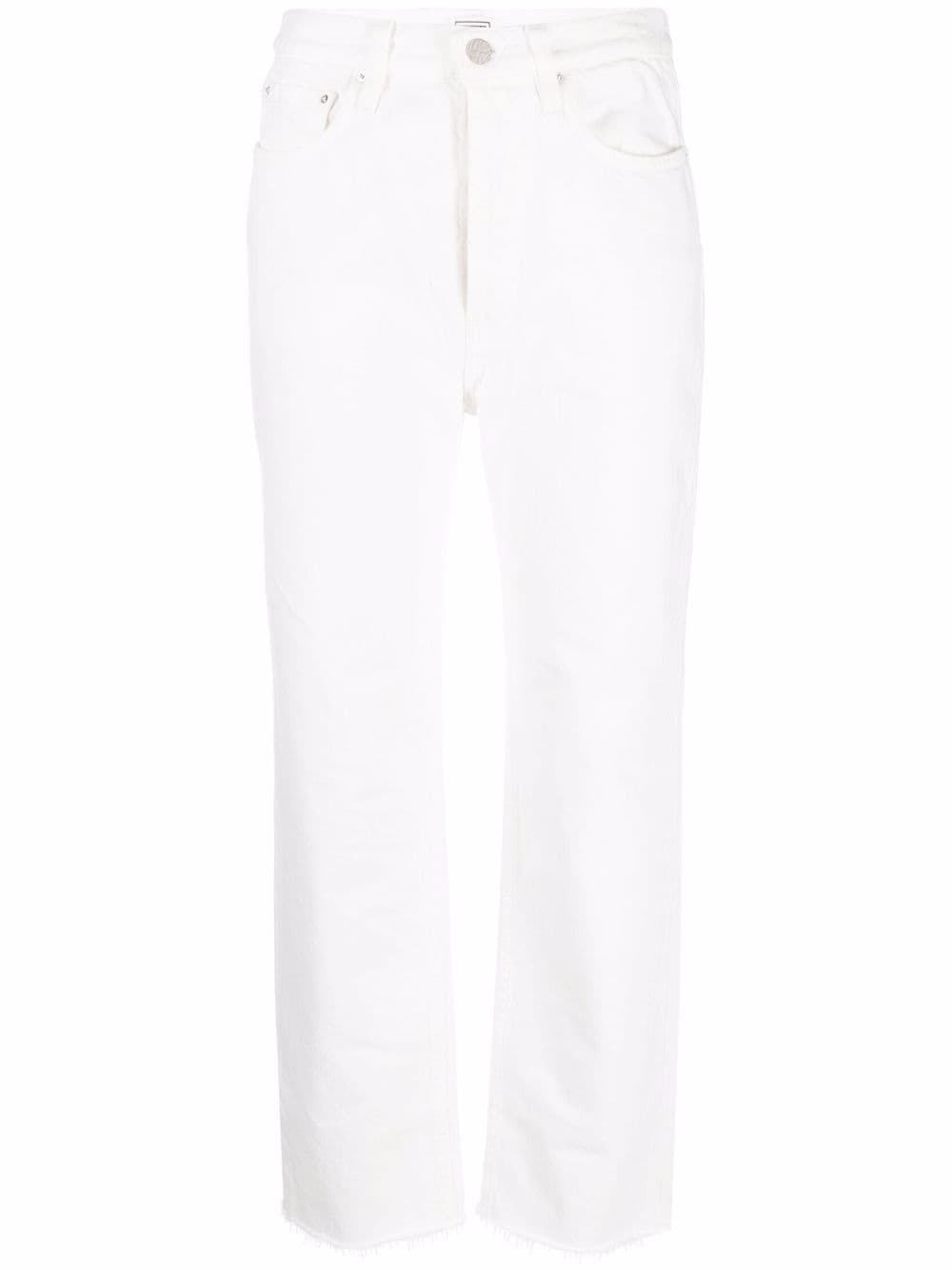 TOTEME cropped straight-leg jeans - White von TOTEME