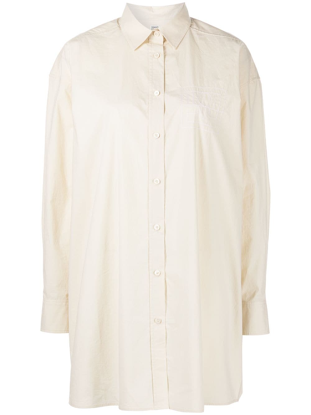 TOTEME Monogram cotton shirt - Neutrals von TOTEME