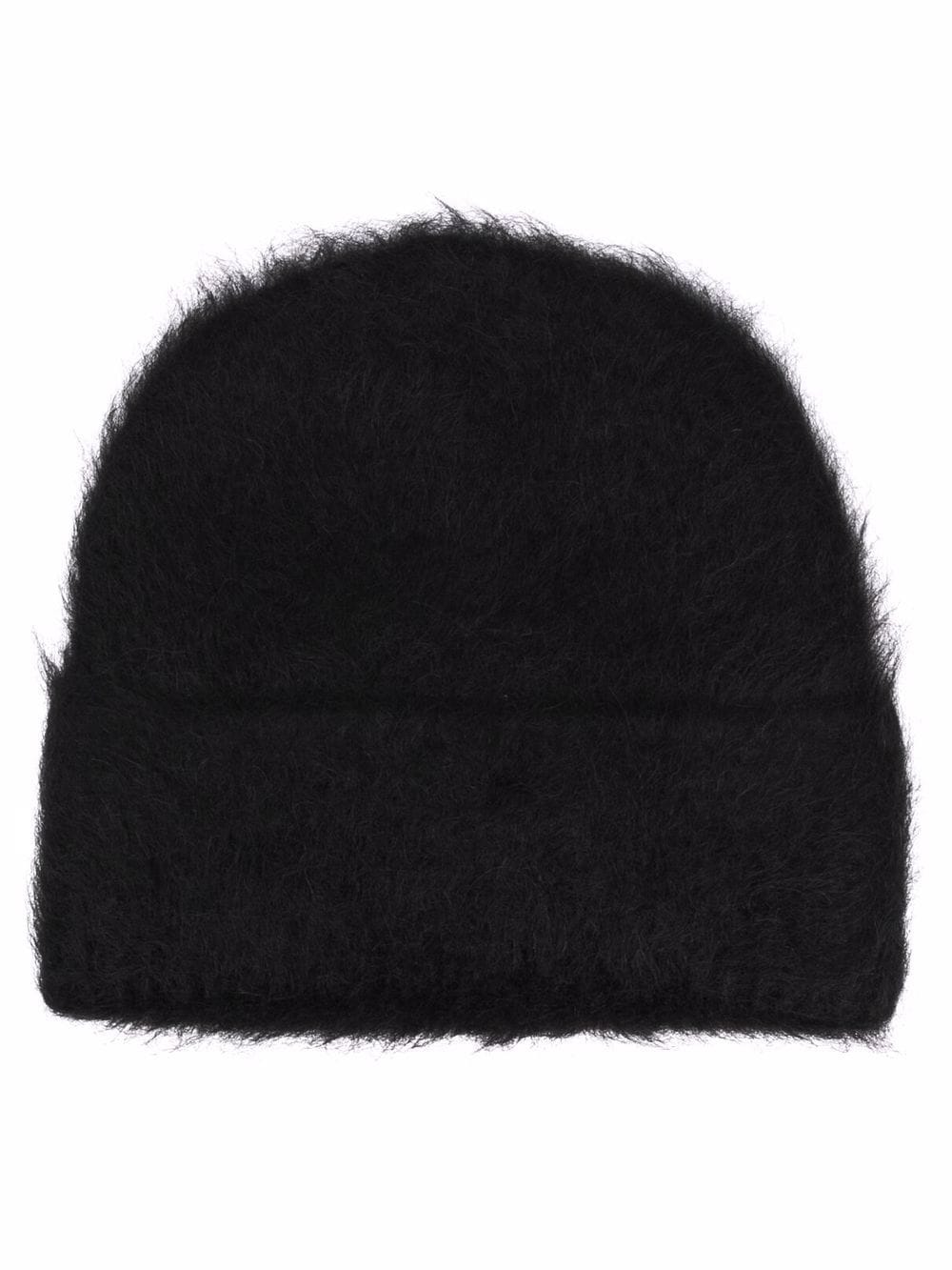 TOTEME turn-up hem beanie - Black von TOTEME