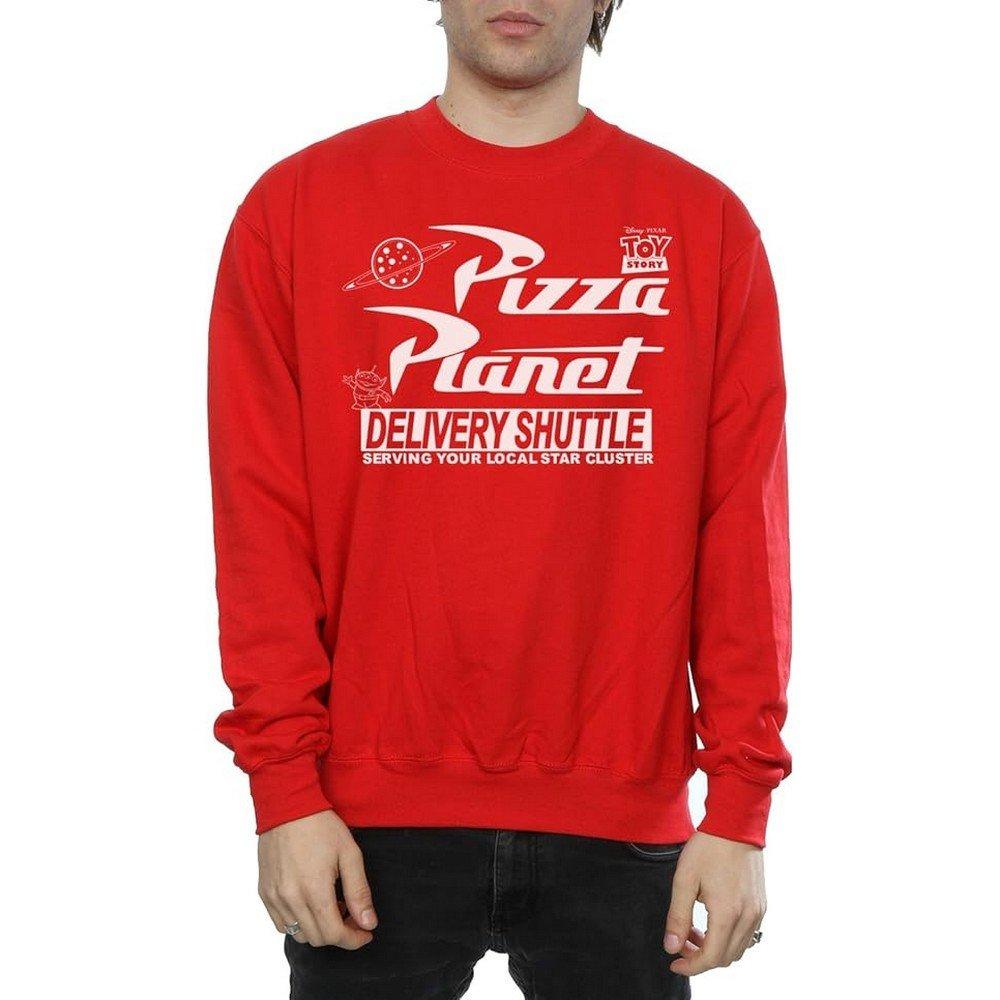 Pizza Planet Sweatshirt Damen Rot Bunt S von Toy Story