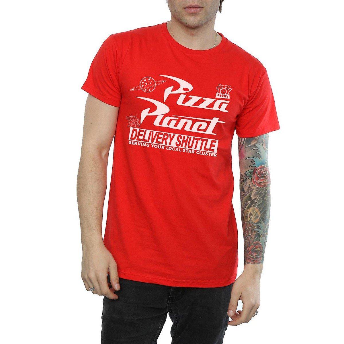 Pizza Planet Tshirt Herren Rot Bunt S von Toy Story