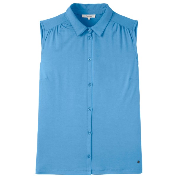 Tranquillo - Women's Feminine Bluse aus Ecovero Viskose - Top Gr S blau von Tranquillo