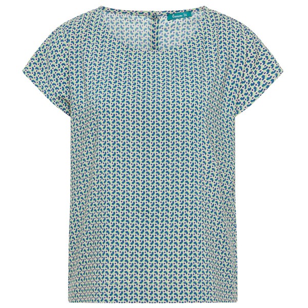 Tranquillo - Women's Lockere EcoVero Bluse - T-Shirt Gr 36;38;40;42;44 bunt;türkis von Tranquillo