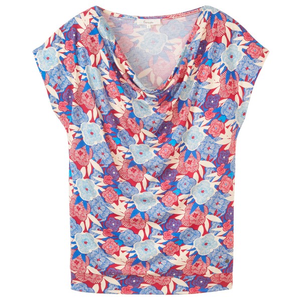 Tranquillo - Women's Lockeres Shirt aus Ecovero Viskose - T-Shirt Gr L;M;S;XL blau;bunt;türkis von Tranquillo