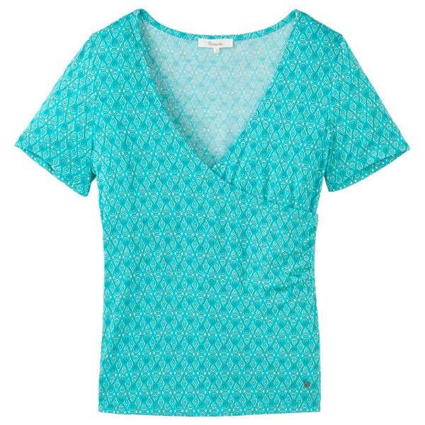 Tranquillo - Women's Shirt in Wickeloptik - T-Shirt Gr M türkis von Tranquillo