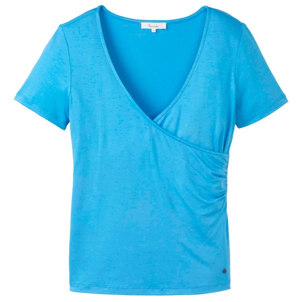 Tranquillo - Women's Shirt in Wickeloptik - T-Shirt Gr XL blau von Tranquillo