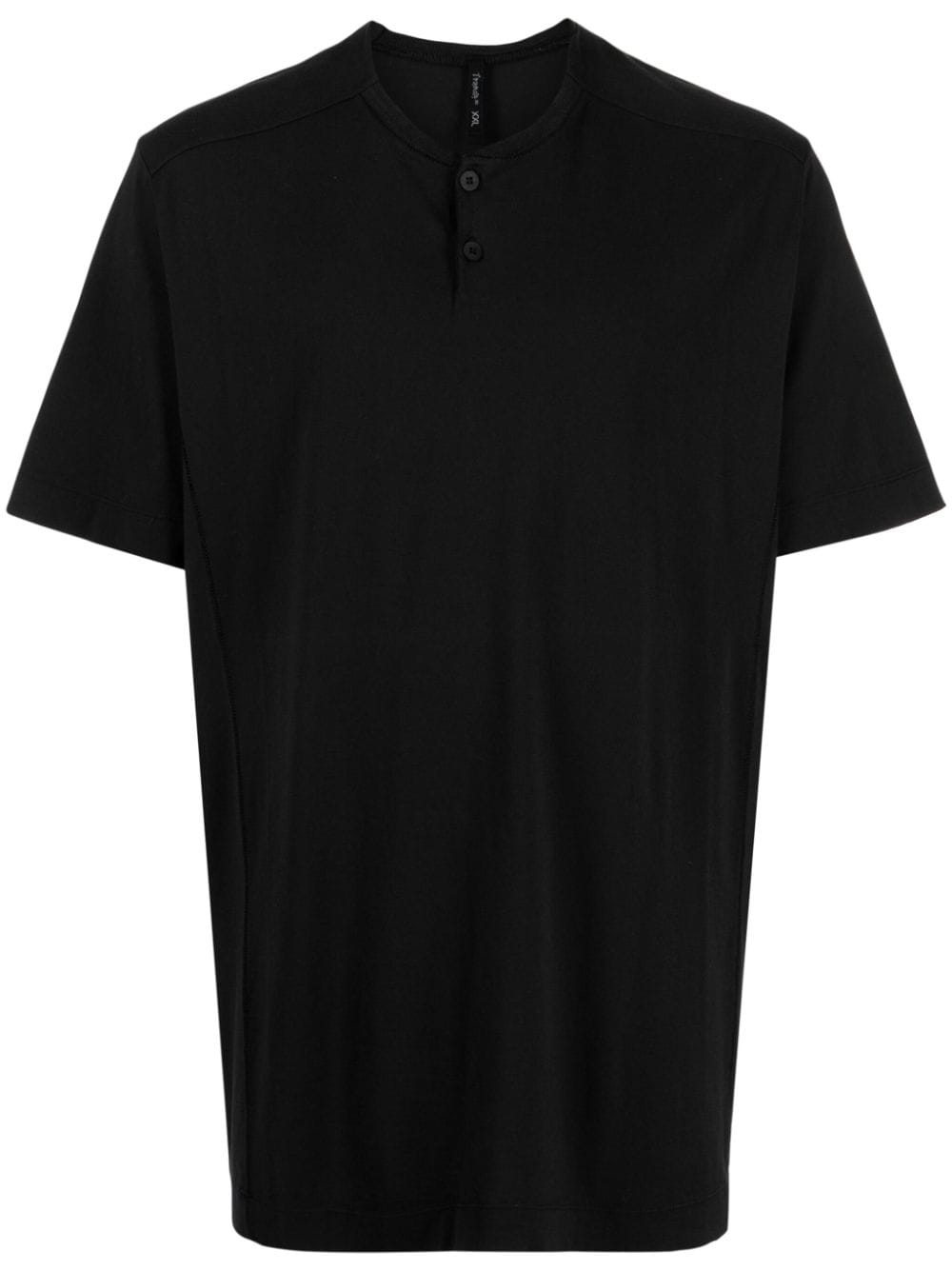 Transit button-fastening cotton T-shirt - Black von Transit