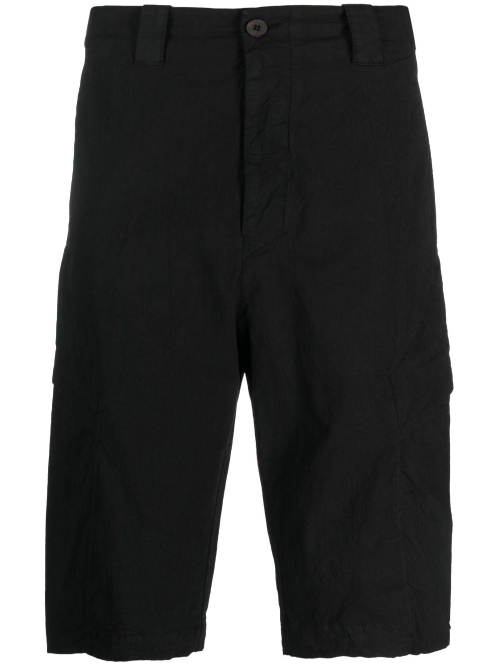 Transit crinkled-finish bermuda shorts - Black von Transit