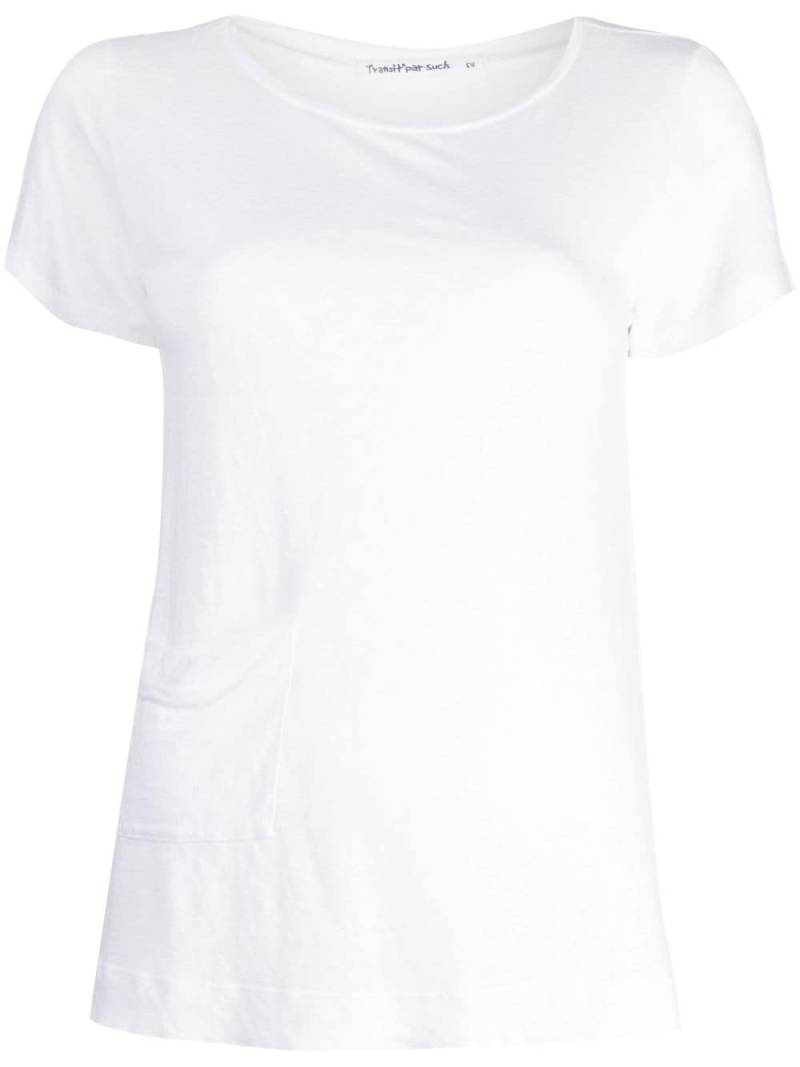 Transit pocket-detail linen T-shirt - White von Transit