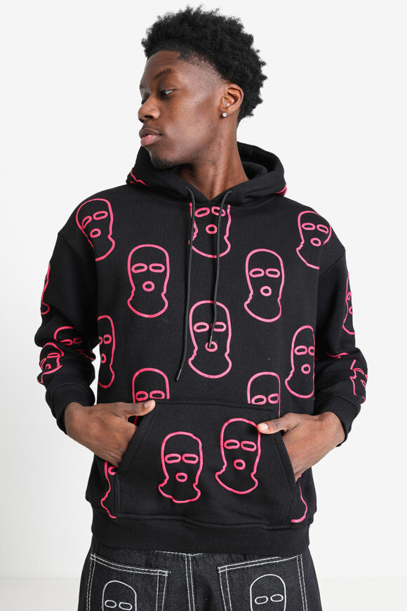 Trap Kapuzensweatshirt | Schwarz + Pink | Herren  | M von Trap