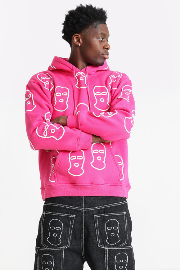 Trap Kapuzensweatshirt | Pink + Weiss | Herren  | M von Trap