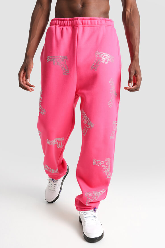 Trap Sweathose | Pink + Silber | Herren  | M von Trap