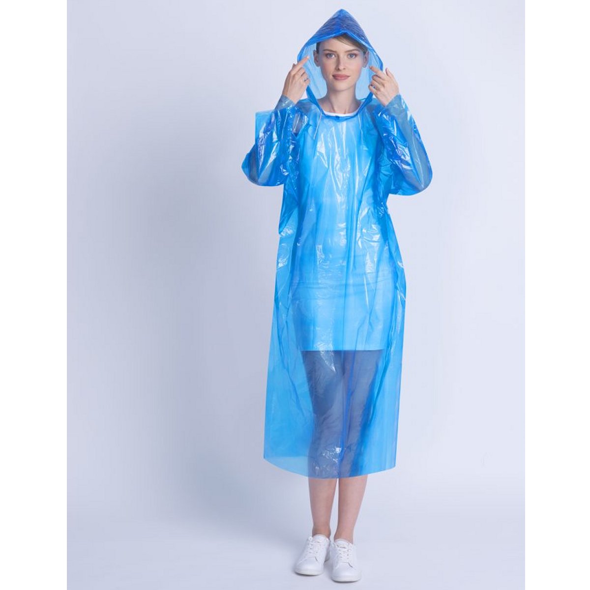 Regenschutz mit Kapuze in Blau Regenschutz mit Kapuze in Blau von Travel Blue
