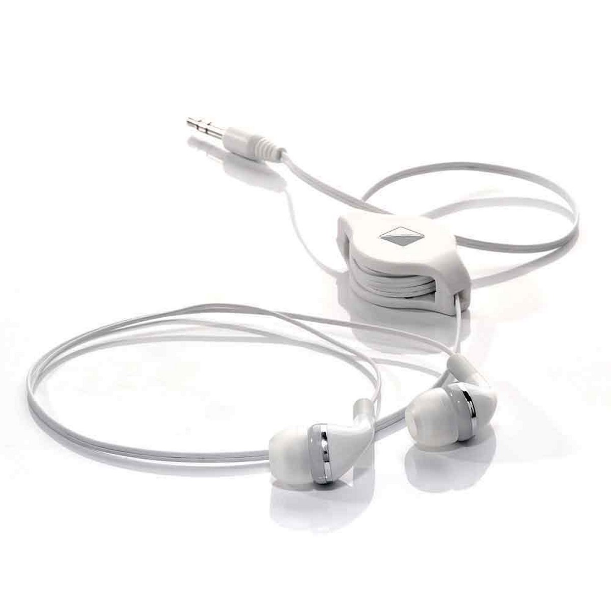 Retractable Earphones in Weiss Retractable Earphones in Weiss von Travel Blue