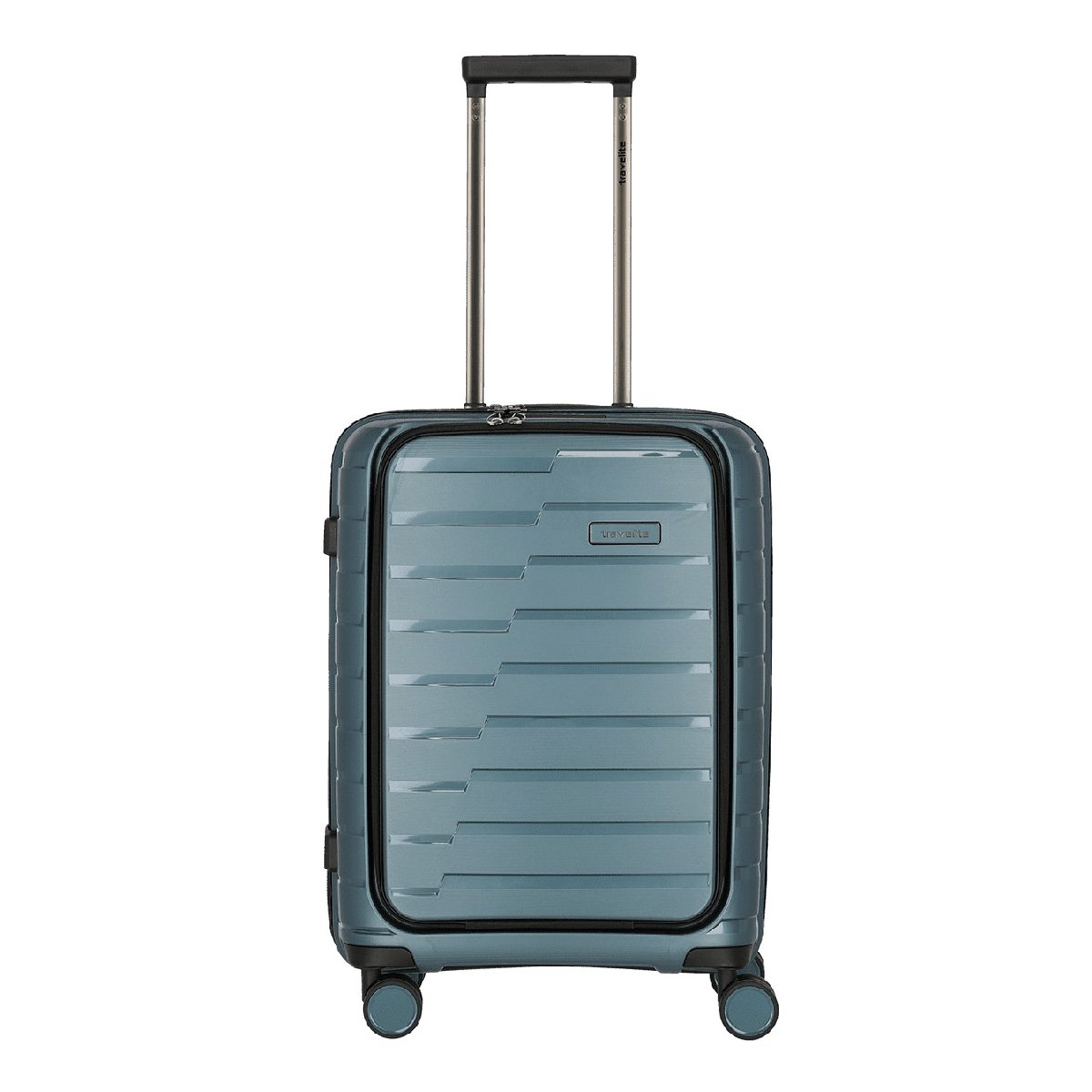 Air Base - 4-Rad Trolley S+ mit Vordertasche, Eisblau Air Base - 4-Rad Trolley S+ mit Vordertasche, Eisblau von Travelite