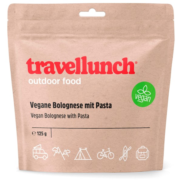 Travellunch - Veggie-Bolognese mit Pasta - Vegetarisch Gr 125 g;250 g von Travellunch