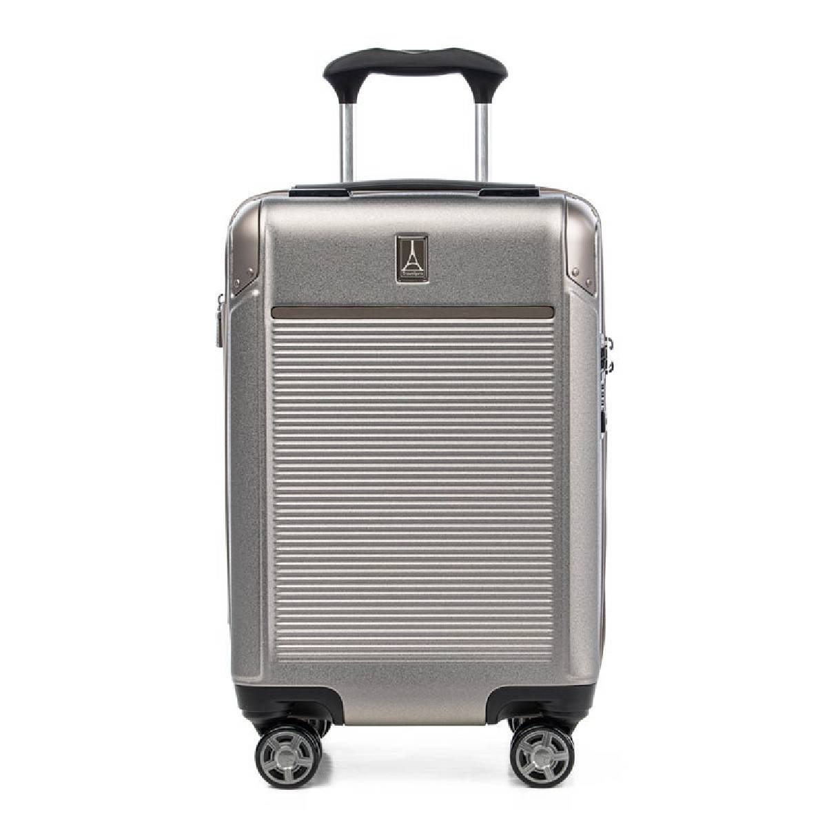 Platinum Elite - Compact Carry-On Expandable Hardside Spinner 55cm, Metallic Sand von Travelpro