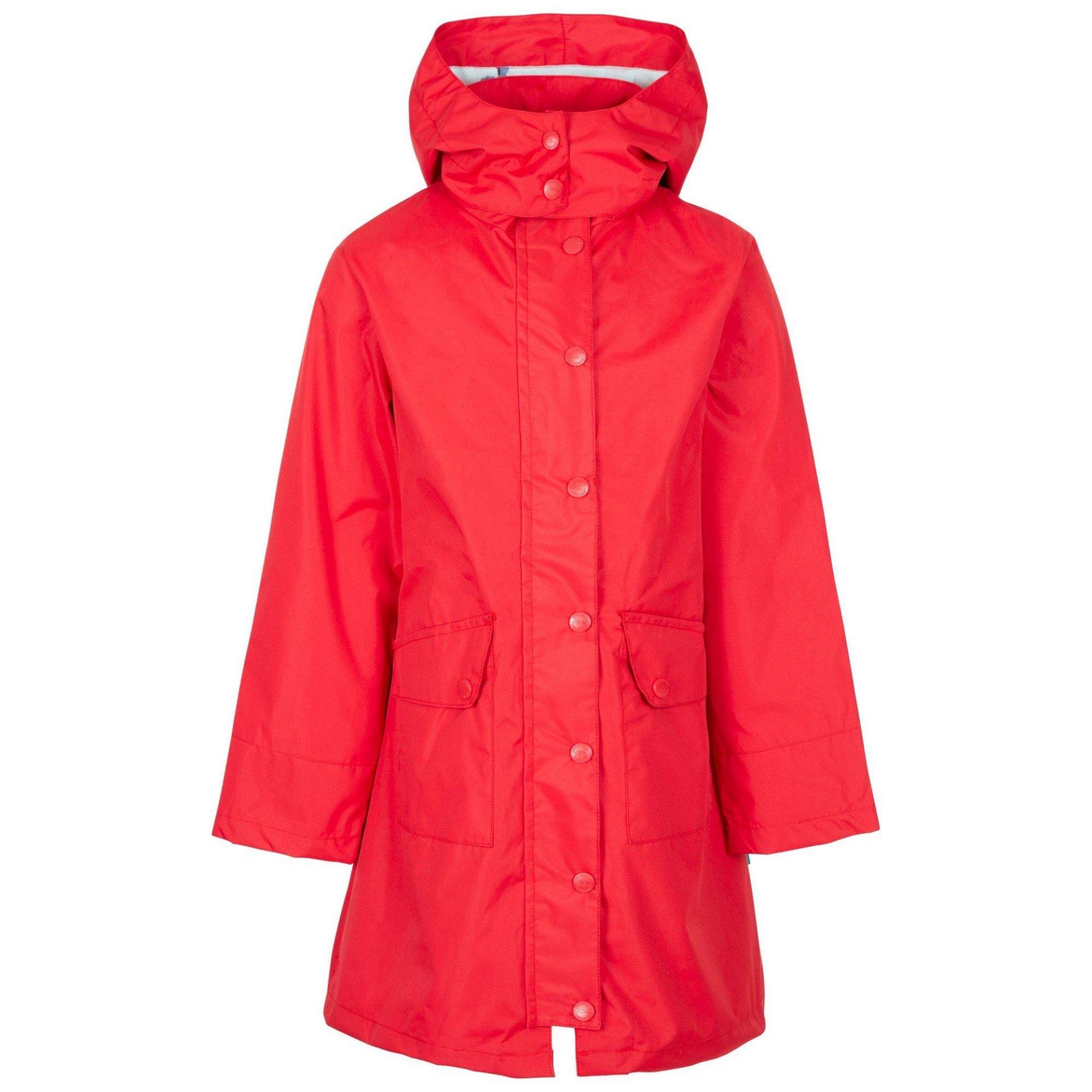 Drizzling Jacke, Wasserfest Mädchen Rot Bunt 104 von Trespass