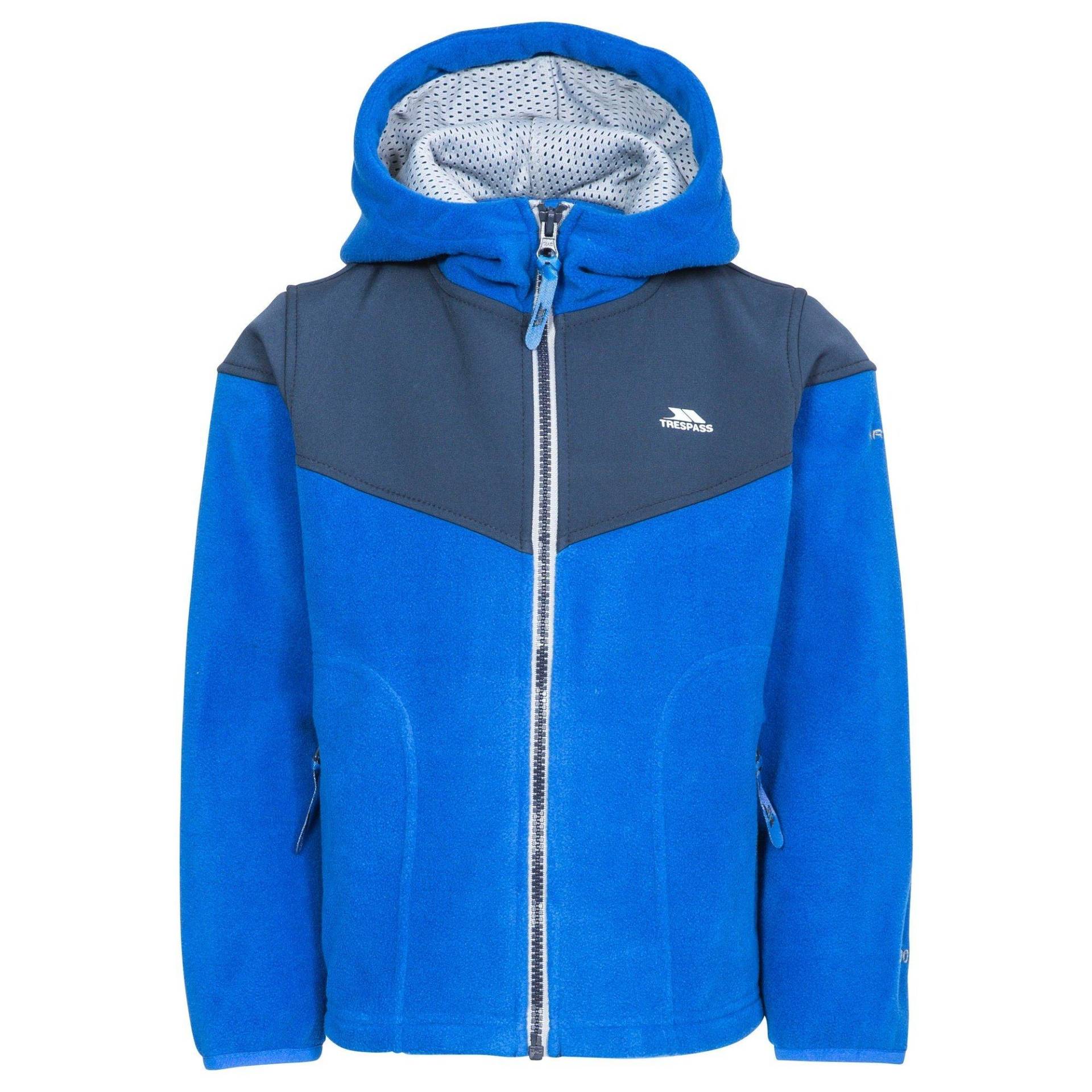 Fleecejacke Bieber Mit Kapuze Unisex Blau 104 von Trespass