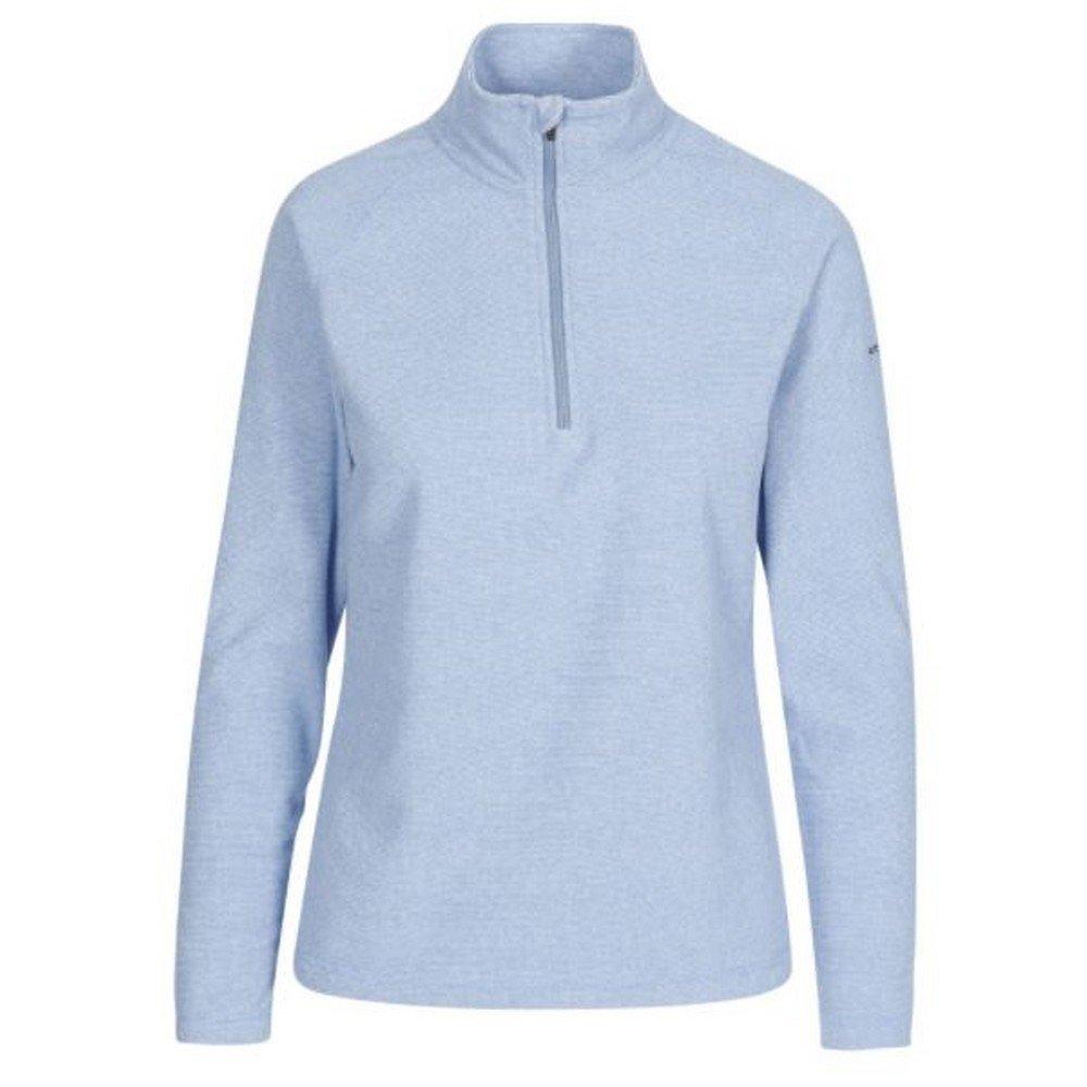 Fleecetop Meadows Mit Reißverschluss Bis Zur Brust Damen Blau Denim XL von Trespass