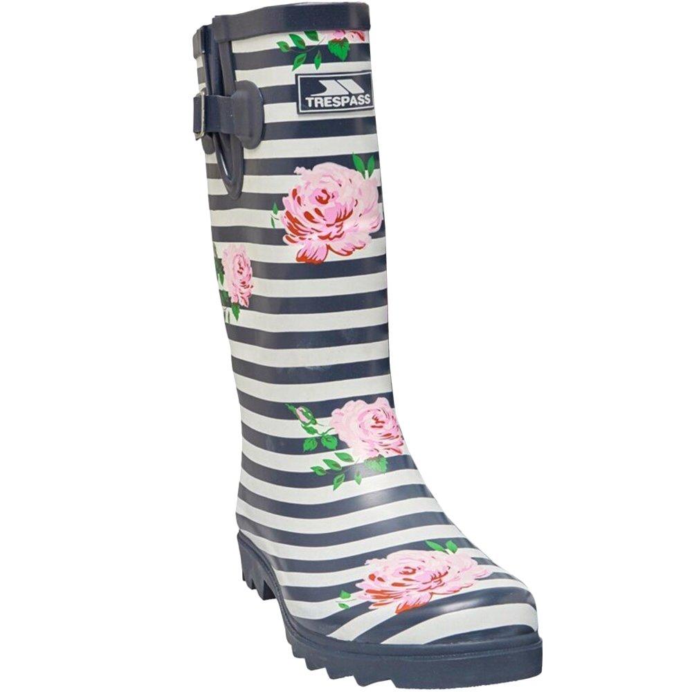 Gummistiefel Elena, Floral Damen Mitternachtsblau 38 von Trespass