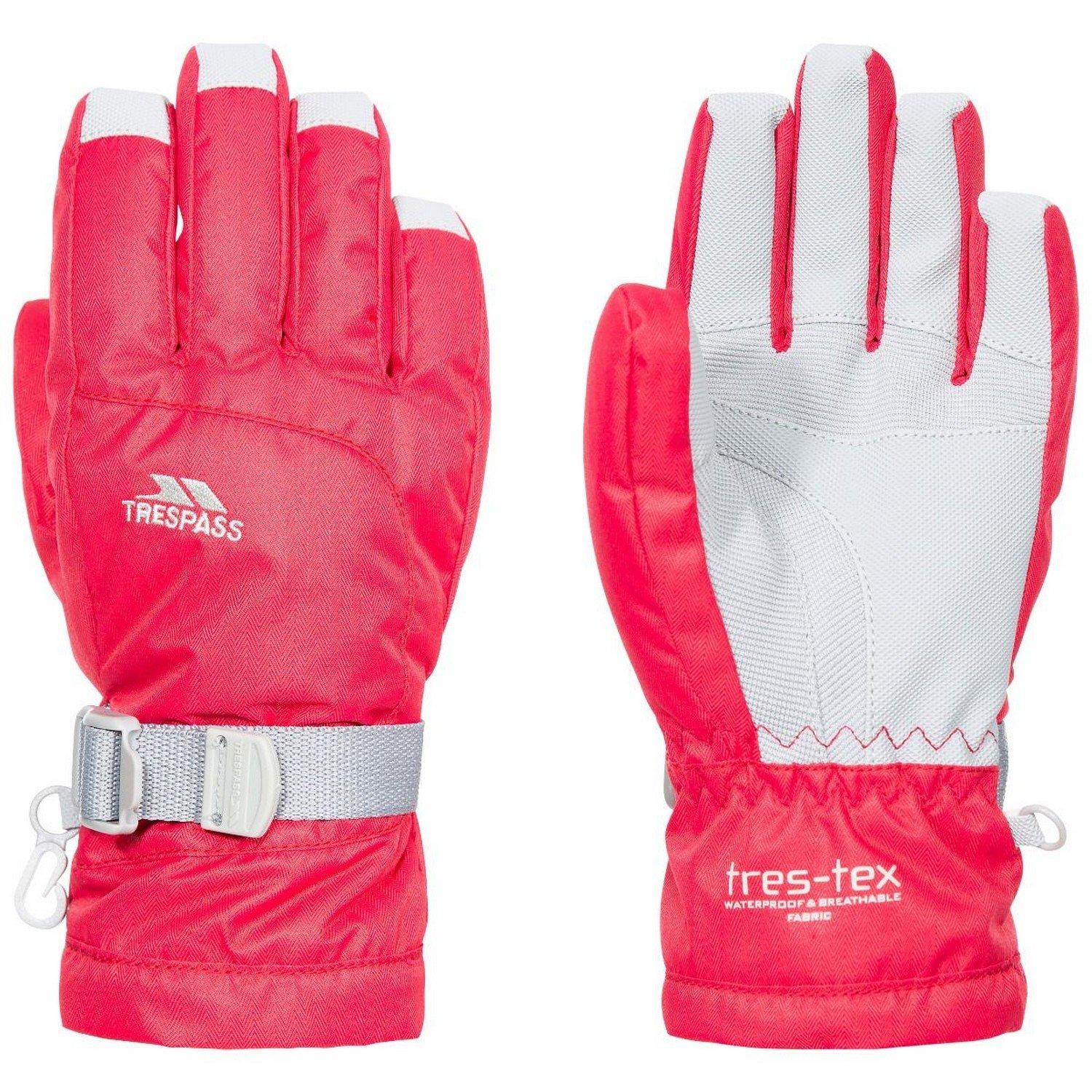 Handschuhe Simms, Wasserfest Jungen Rot Bunt 128-140 von Trespass