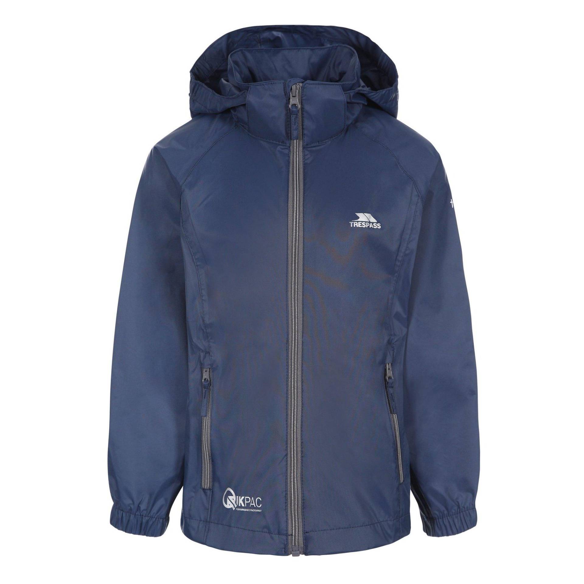 Regenjacke Qikpac X Unisex Marine 152 von Trespass