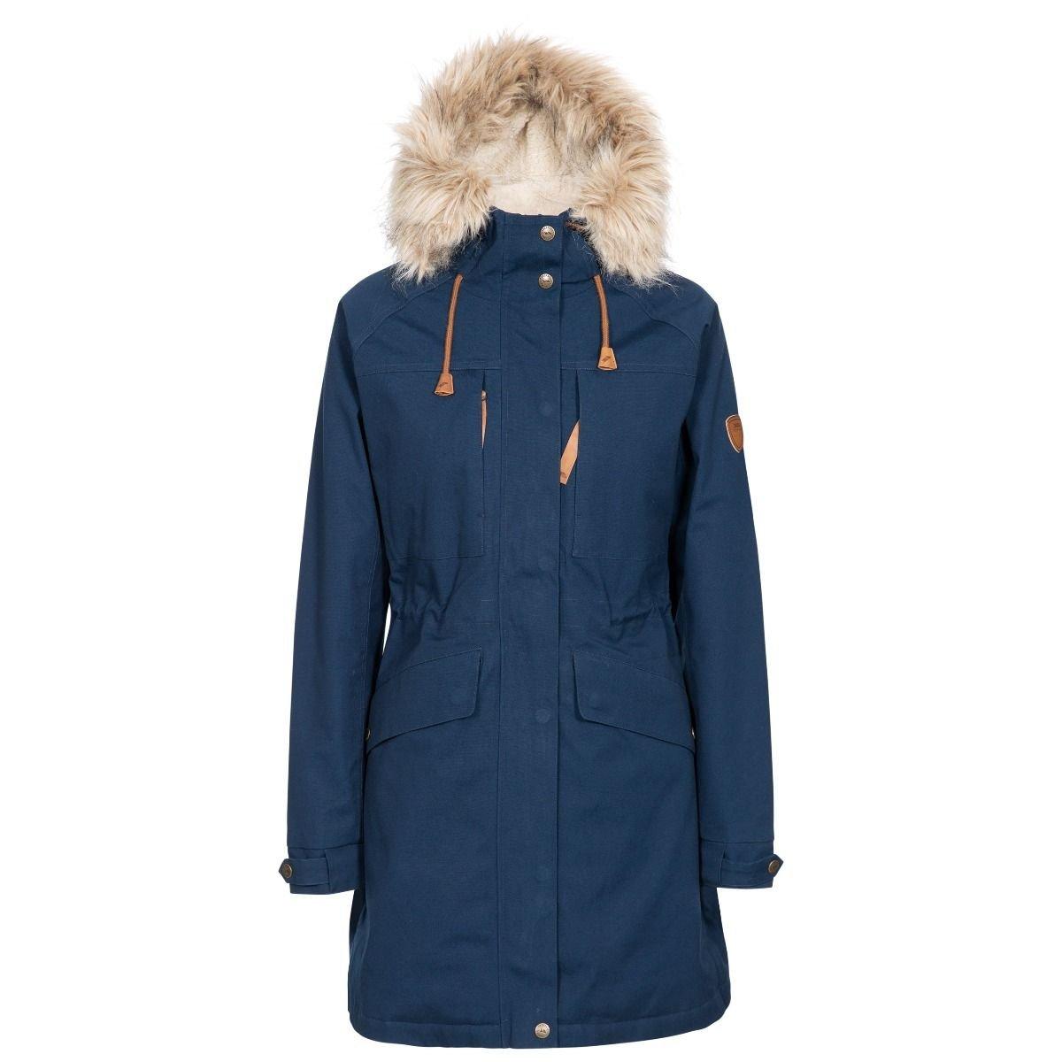 Parka Faithful Wasserfest, Mit Kapuze Damen Marine M von Trespass