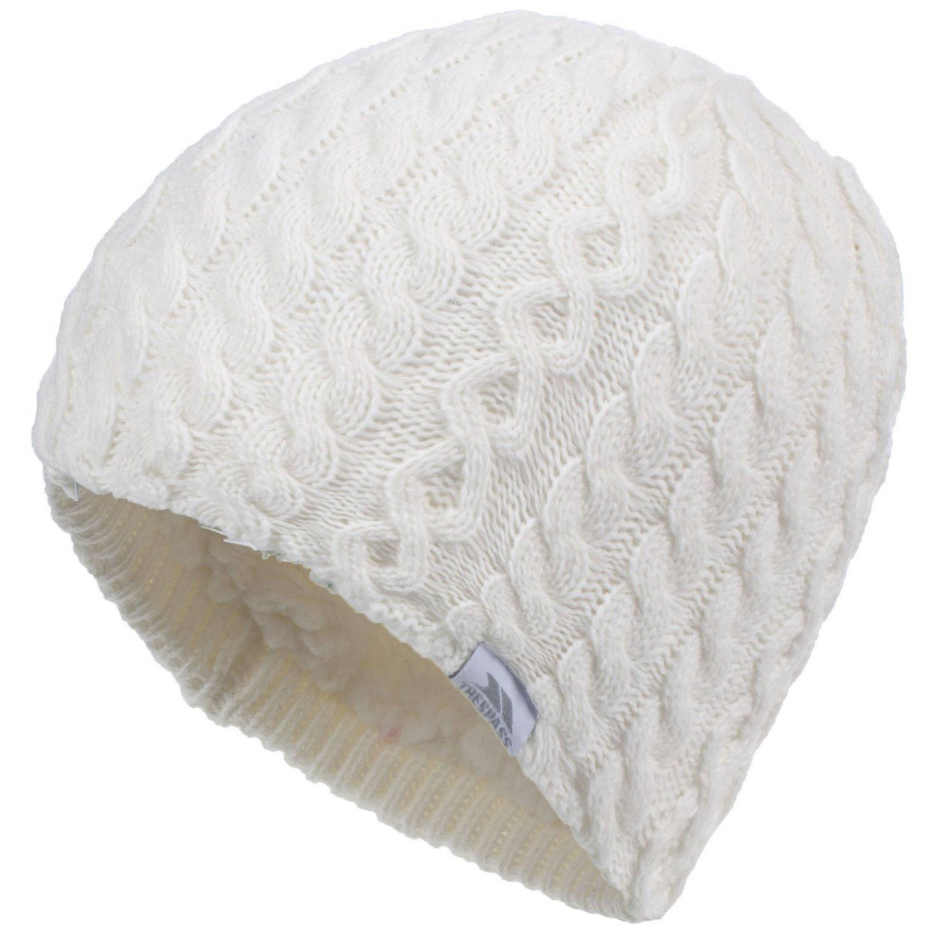 Kendra Beanie Strickmütze Damen Weiss ONE SIZE von Trespass